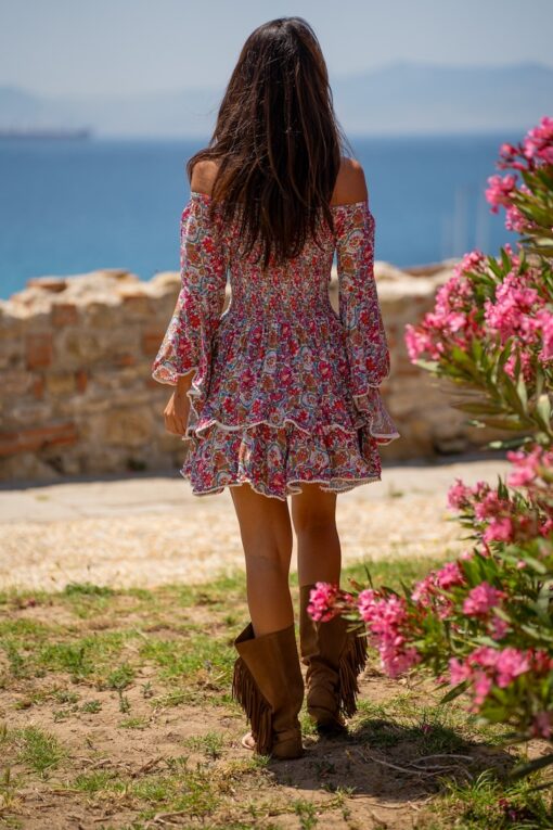 Vestido Estepona corto blanco - Imagen 4