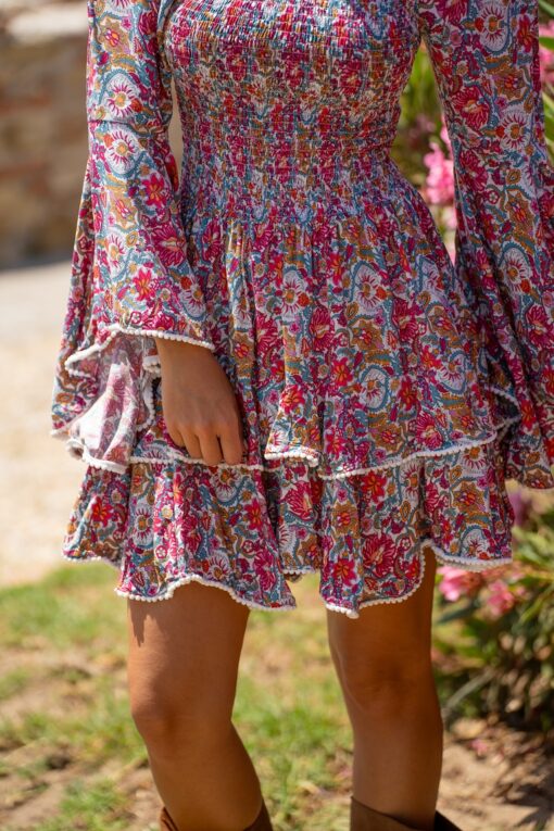 Vestido Estepona corto blanco - Imagen 2