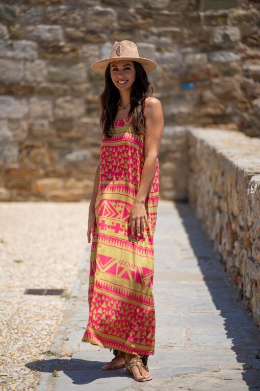 Vestido Azteca rosa - Imagen 2