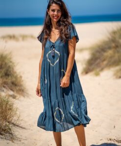 Vestido Lanzarote midi azul