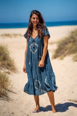 Vestido Lanzarote midi azul