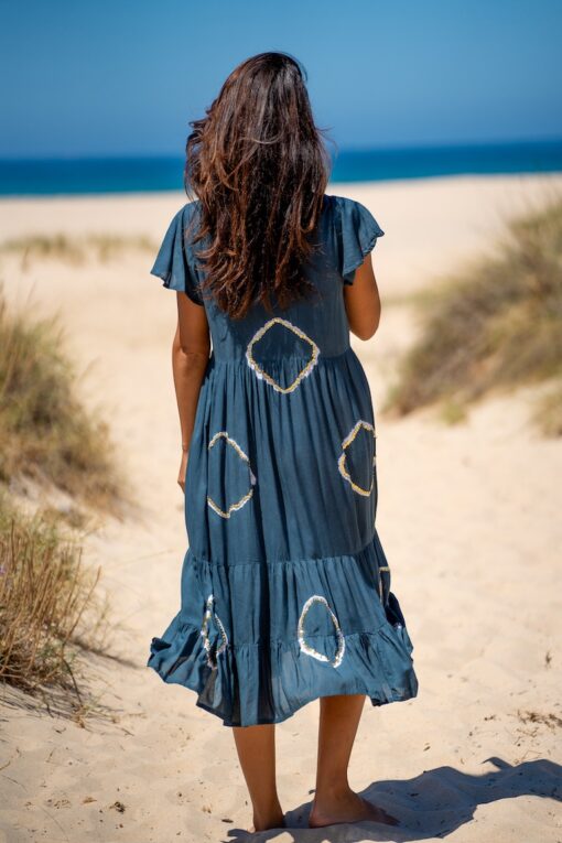 Vestido Lanzarote midi azul - Imagen 5