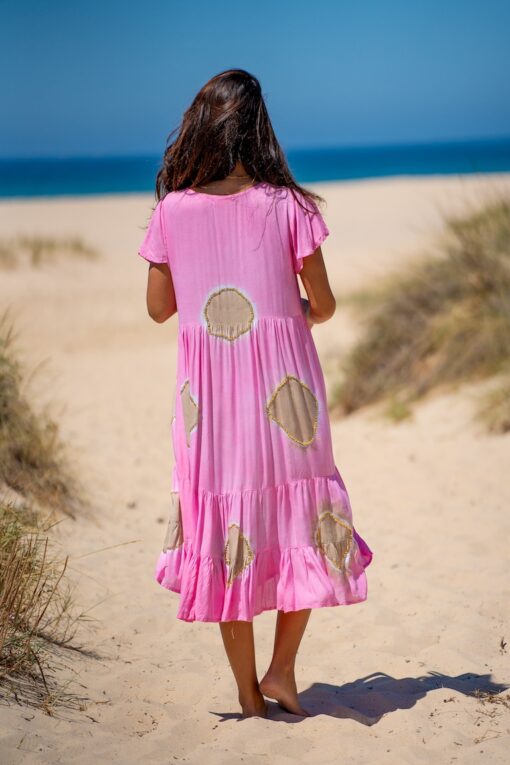Vestido Lanzarote midi rosa - Imagen 5