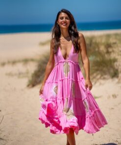 Maxi Vestido Lanzarote rosa