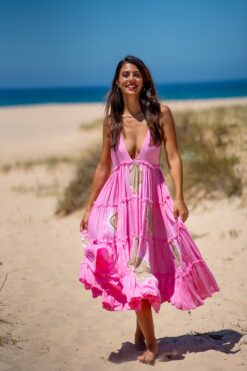 Maxi Vestido Lanzarote rosa