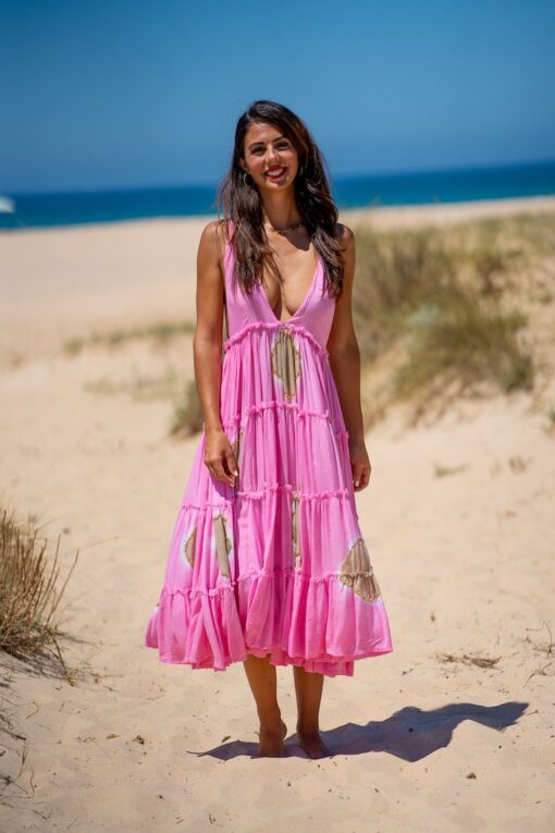 Maxi Vestido Lanzarote rosa - Imagen 6