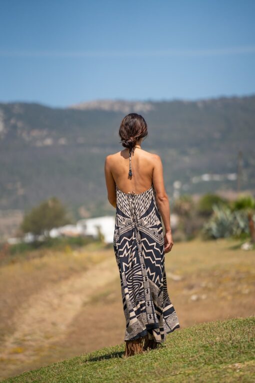 Vestido Namibia open back negro - Imagen 3