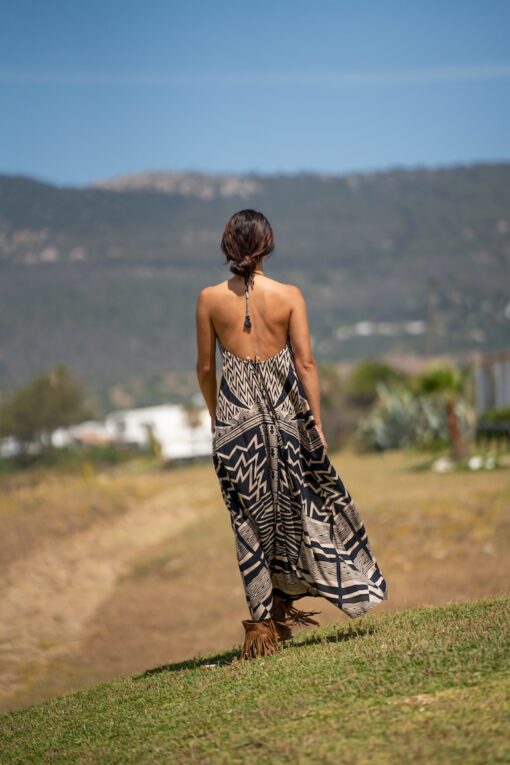 Vestido Namibia open back negro - Imagen 2