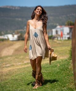 Vestido Lanzarote corto sand