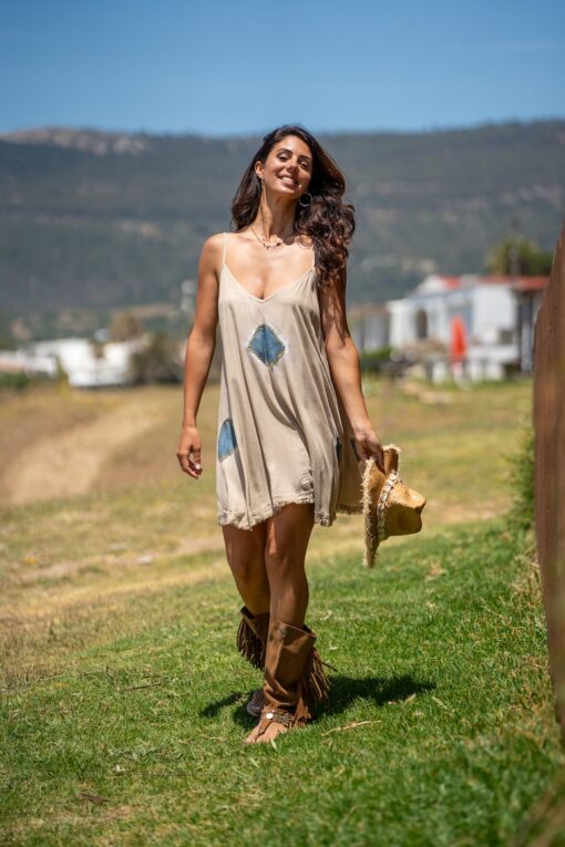 Vestido Lanzarote corto sand