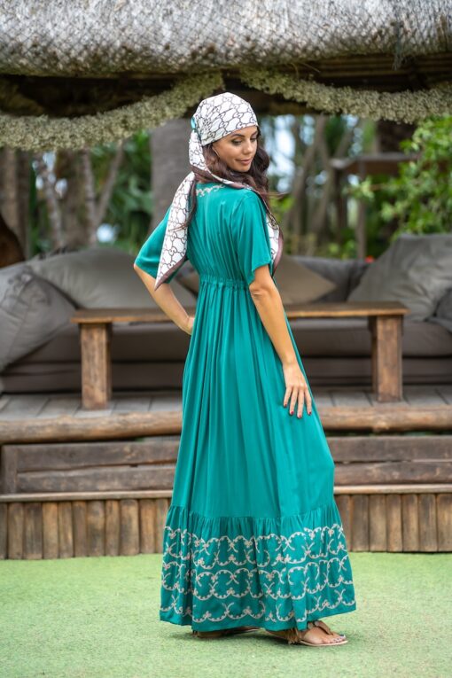 Maxi Vestido Santorini verde - Image 3