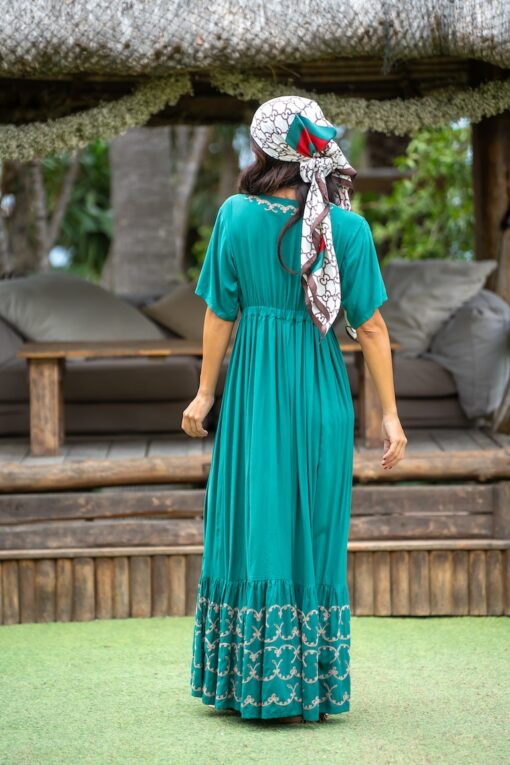 Maxi Vestido Santorini verde - Image 2