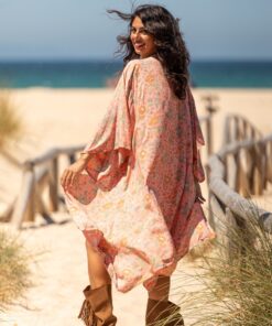 Kimono Marbella salmón