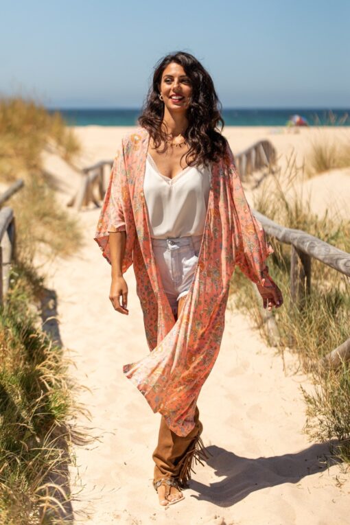 Kimono Marbella salmón - Imagen 2
