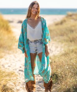 Kimono Marbella celeste