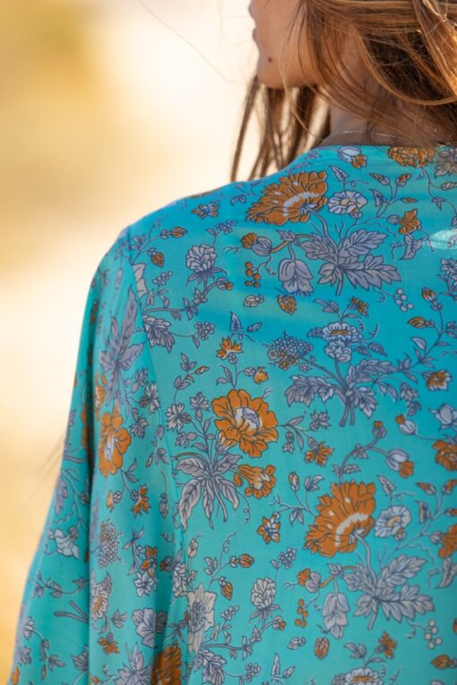 Kimono Marbella celeste - Imagen 4