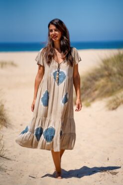 Vestido Lanzarote midi sand