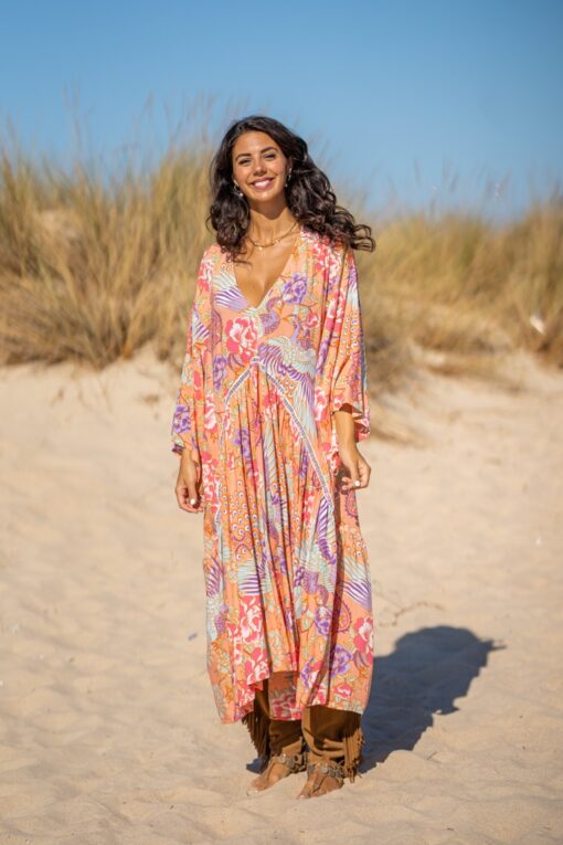Vestido CHIARA salmón - Imagen 8