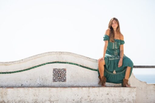 Vestido RODAS verde - Imagen 3