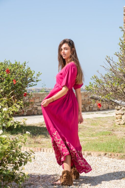 Maxi Vestido Santorini rosa - Imagen 2