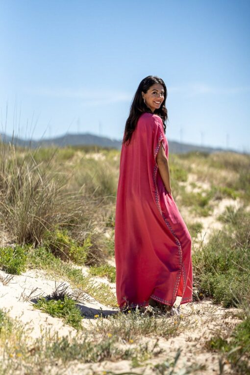 Kaftan Santorini rosa 1 - Imagen 5