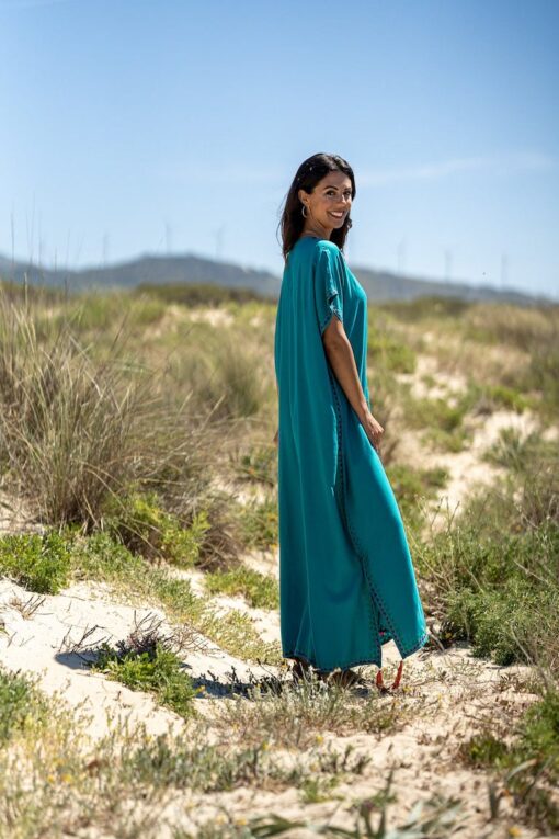 Kaftan Santorini verde - Imagen 4