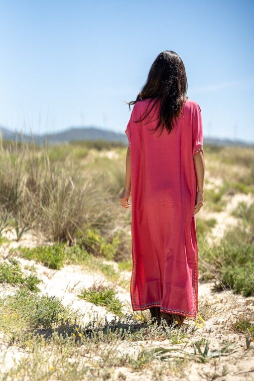 Kaftan Santorini rosa 2 - Imagen 2