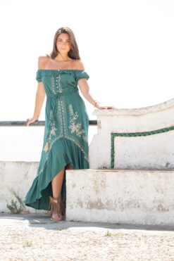 Vestido RODAS verde