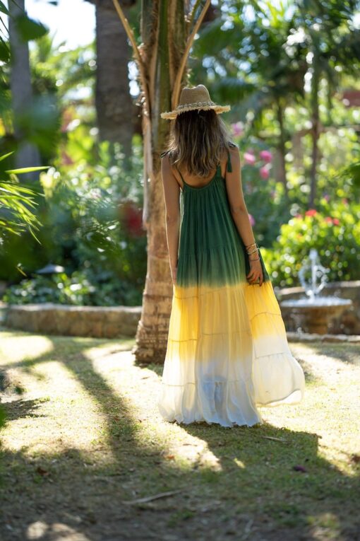 Maxi Vestido Honolulu verde - Imagen 5