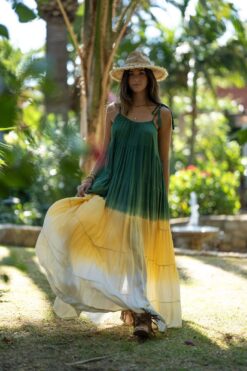 Maxi Vestido Honolulu verde