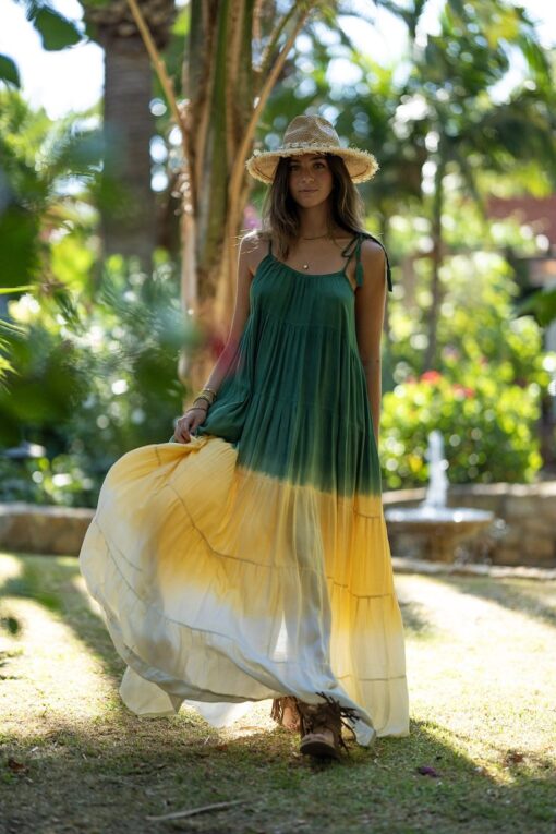 Maxi Vestido Honolulu verde