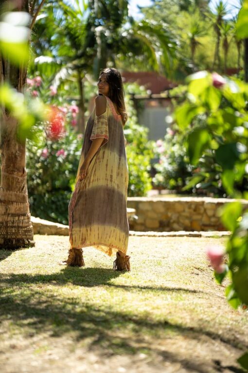Kaftan Waikiki amarillo - Imagen 7