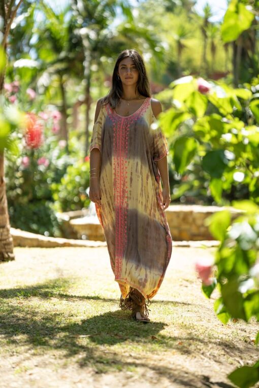 Kaftan Waikiki amarillo - Imagen 5