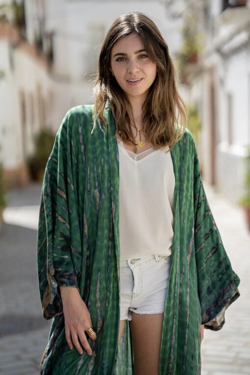 Kimono Hamoa verde - Imagen 6