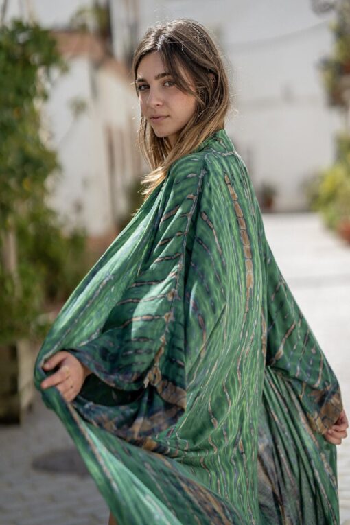 Kimono Hamoa verde - Imagen 5
