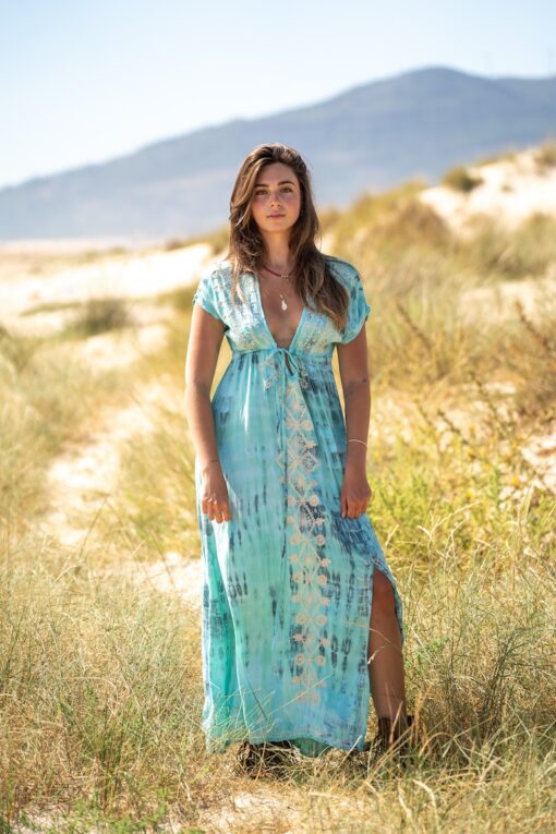 Vestido Waikiki celeste - Imagen 3