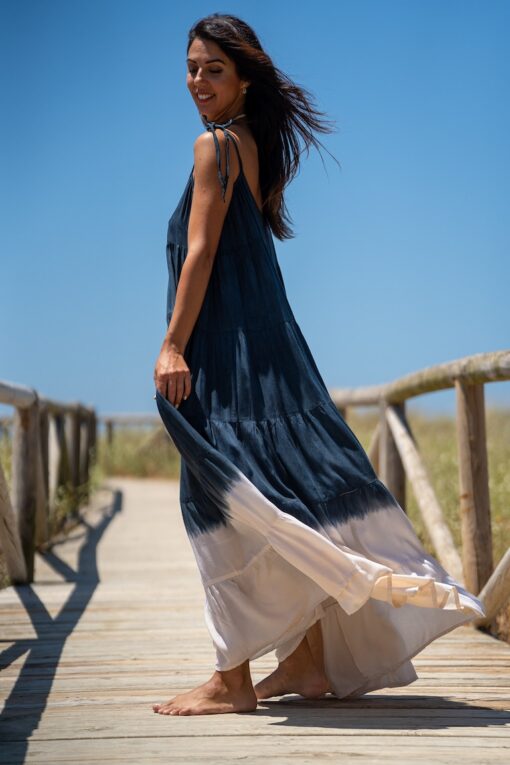 Maxi Vestido Honolulu navy - Imagen 4