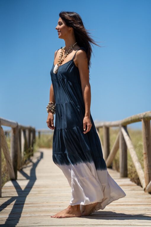 Maxi Vestido Honolulu navy - Imagen 3