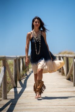 Maxi Vestido Honolulu corto navy