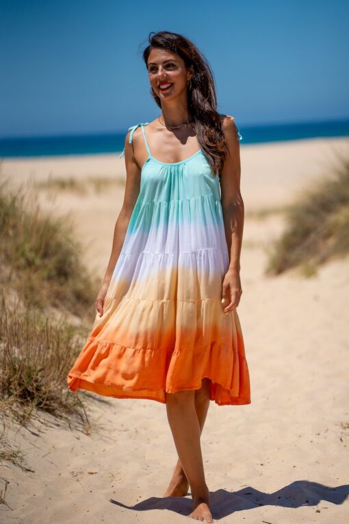 Maxi Vestido Honolulu corto mint - Imagen 2