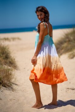 Maxi Vestido Honolulu corto mint