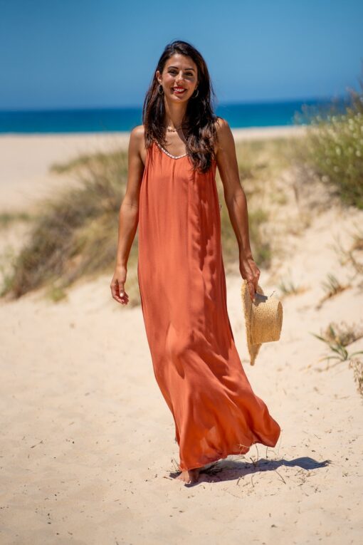 Vestido Lea terracota - Imagen 9