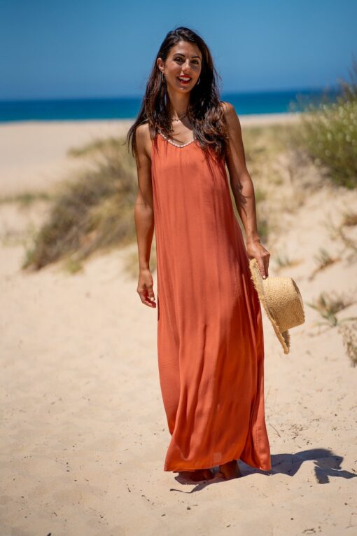 Vestido Lea terracota - Imagen 8