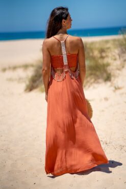 Vestido Lea terracota