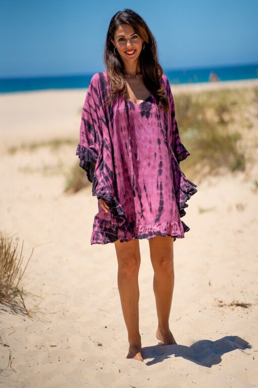 Poncho Hamoa rosa - Imagen 7