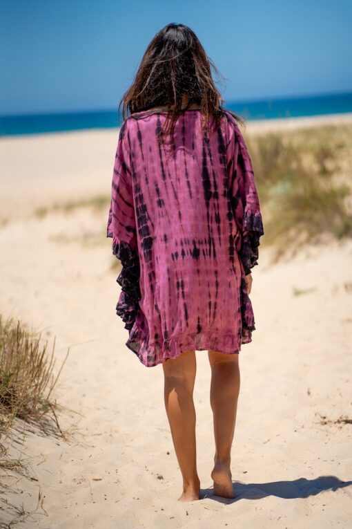 Poncho Hamoa rosa - Imagen 4