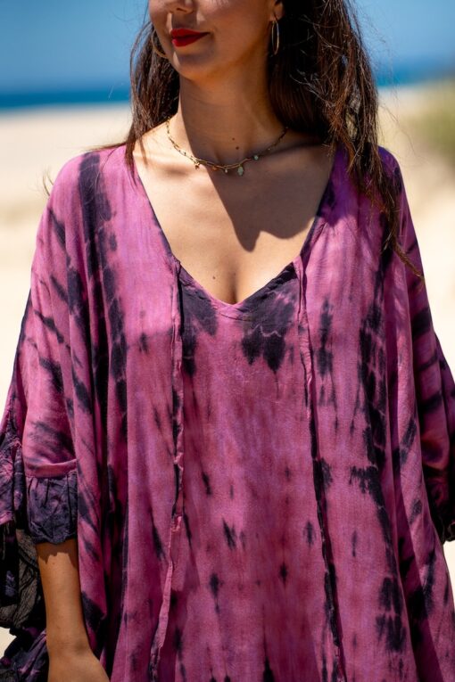 Poncho Hamoa rosa - Imagen 2