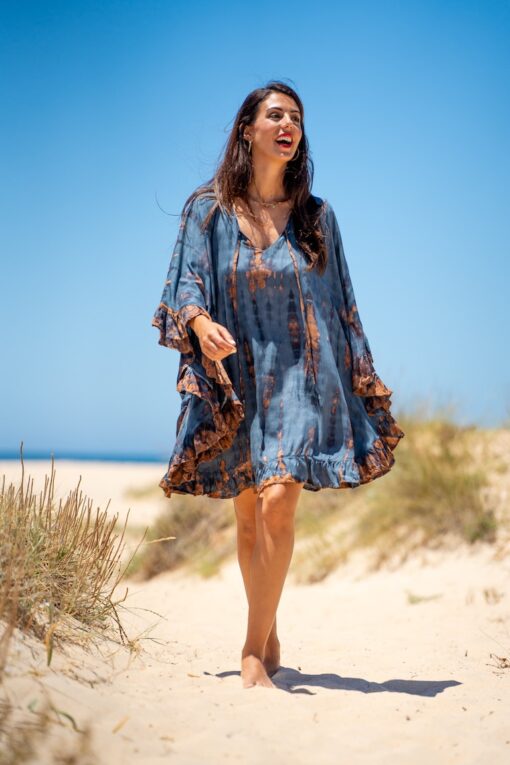 Poncho Hamoa azul - Image 2