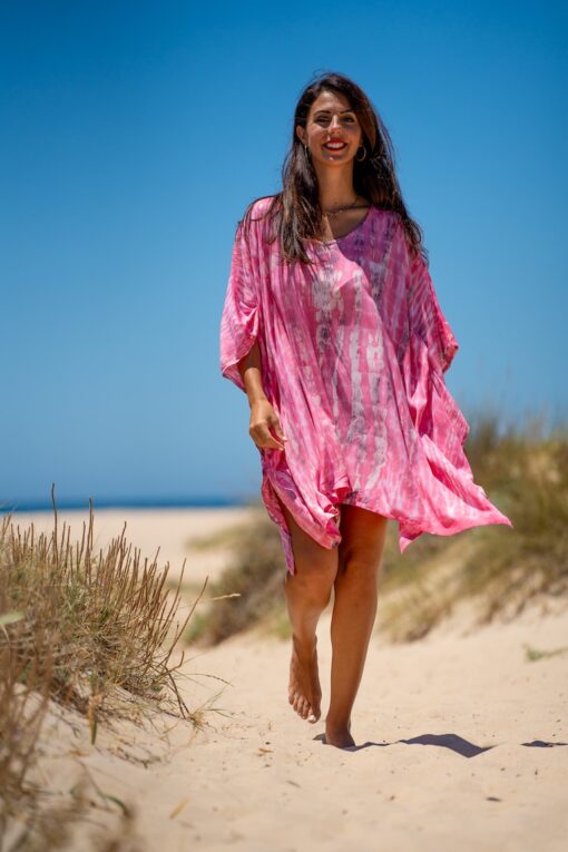 Vestido Hamoa corto rosa - Imagen 2