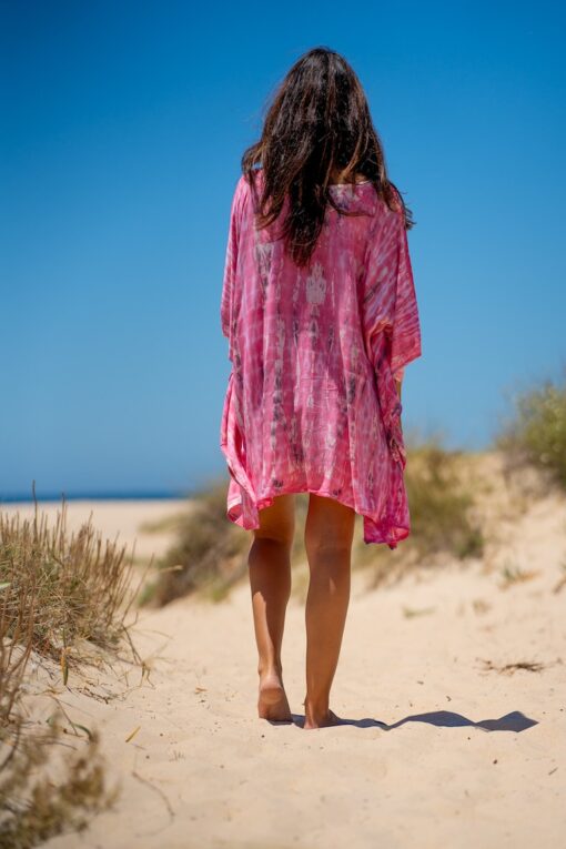 Vestido Hamoa corto rosa - Imagen 4
